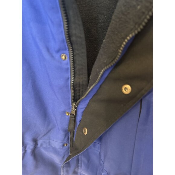 Maxam Mountain Goose Down Insulated Jacket XL Blue Black Winter Ski Coat Parka - Picture 7 of 12